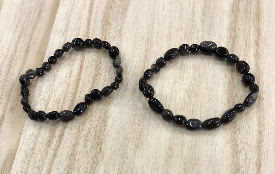 Pulsera Obsidiana forma